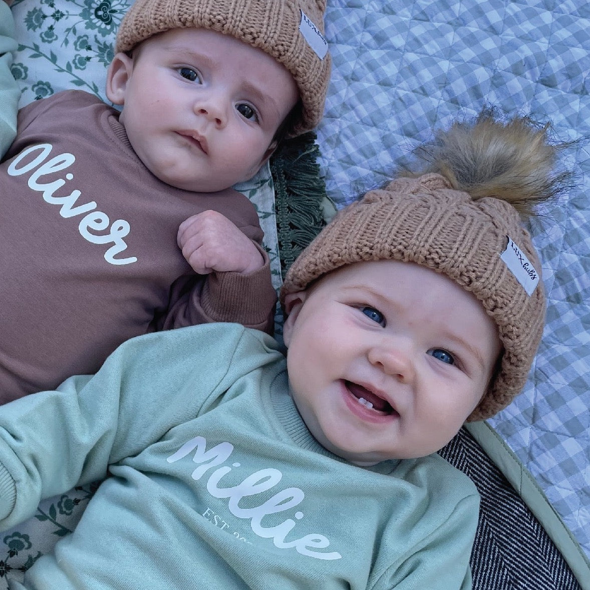 Personalised Baby Tracksuit (Pistachio)