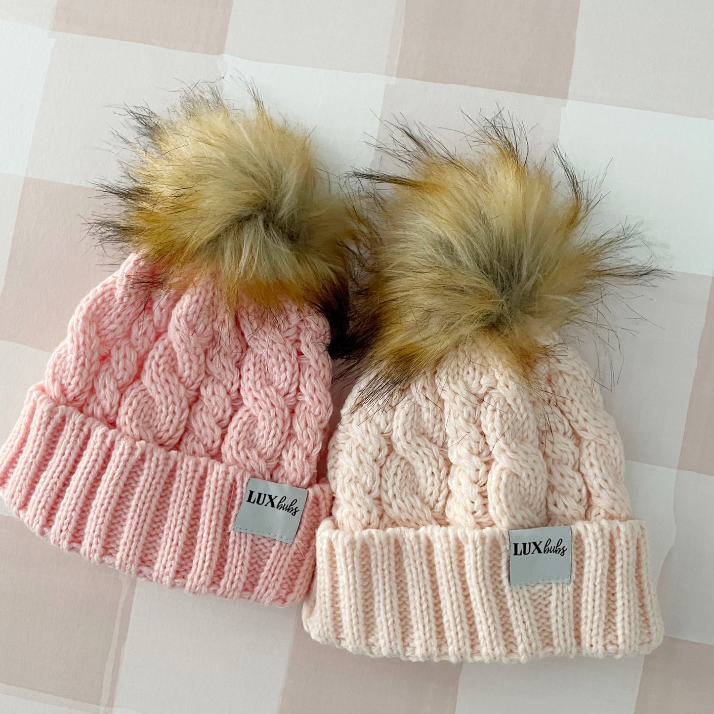 Rosy Pink Matching Beanies
