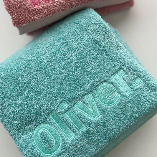 Personalised Bath Towels (choose colour)