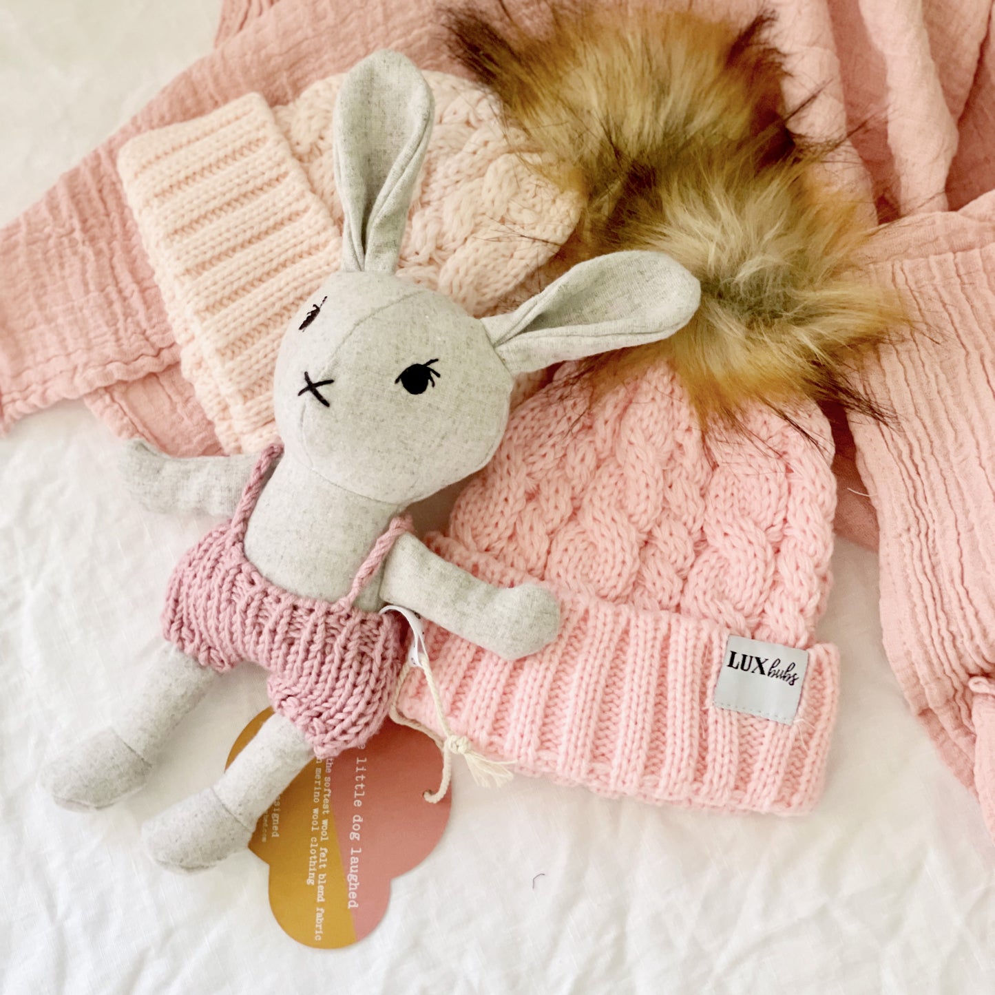 Rosy Pink Matching Beanies