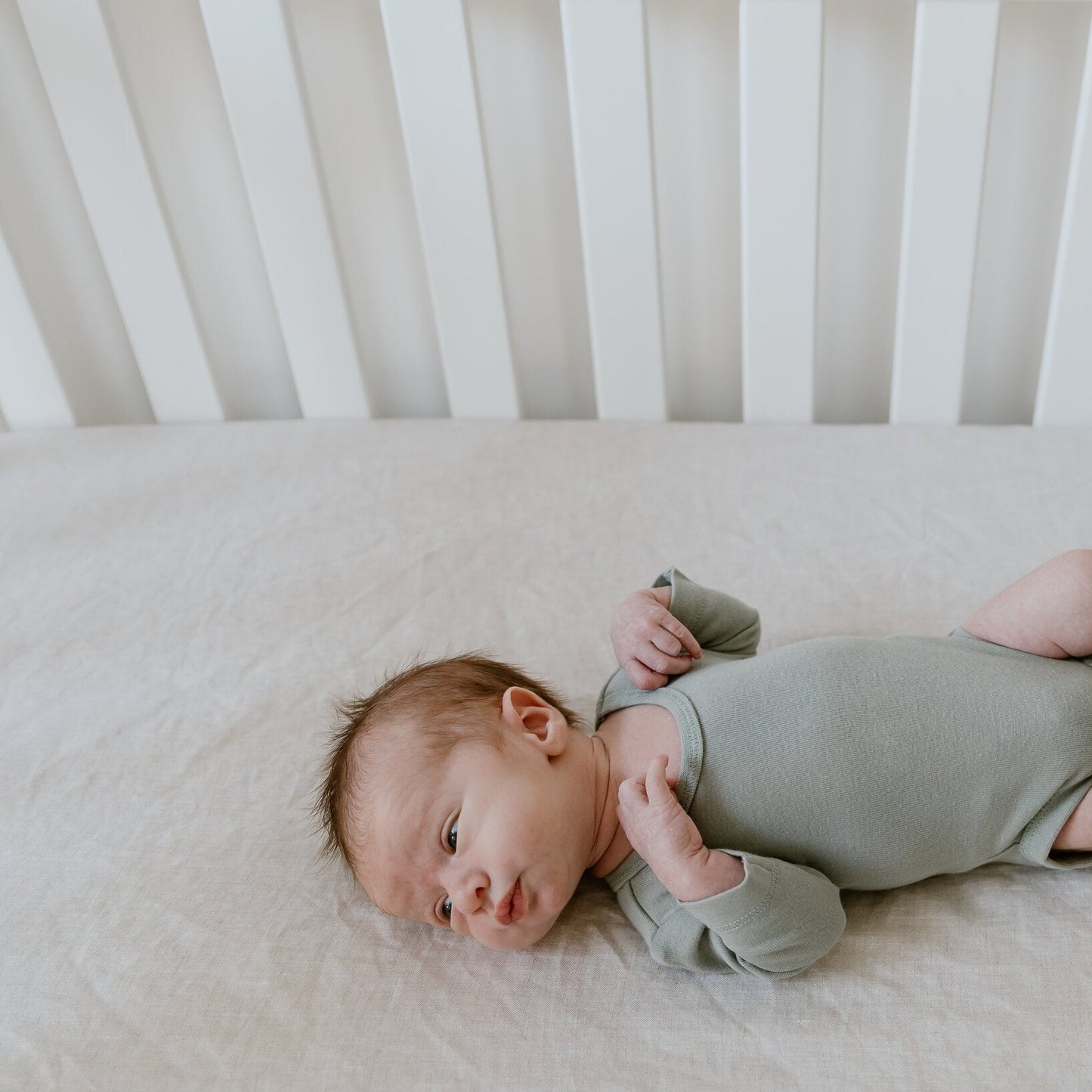 Linen Fitted Cot Sheet