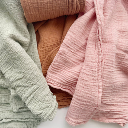 Muslin Baby Name Blanket (Choose colour)