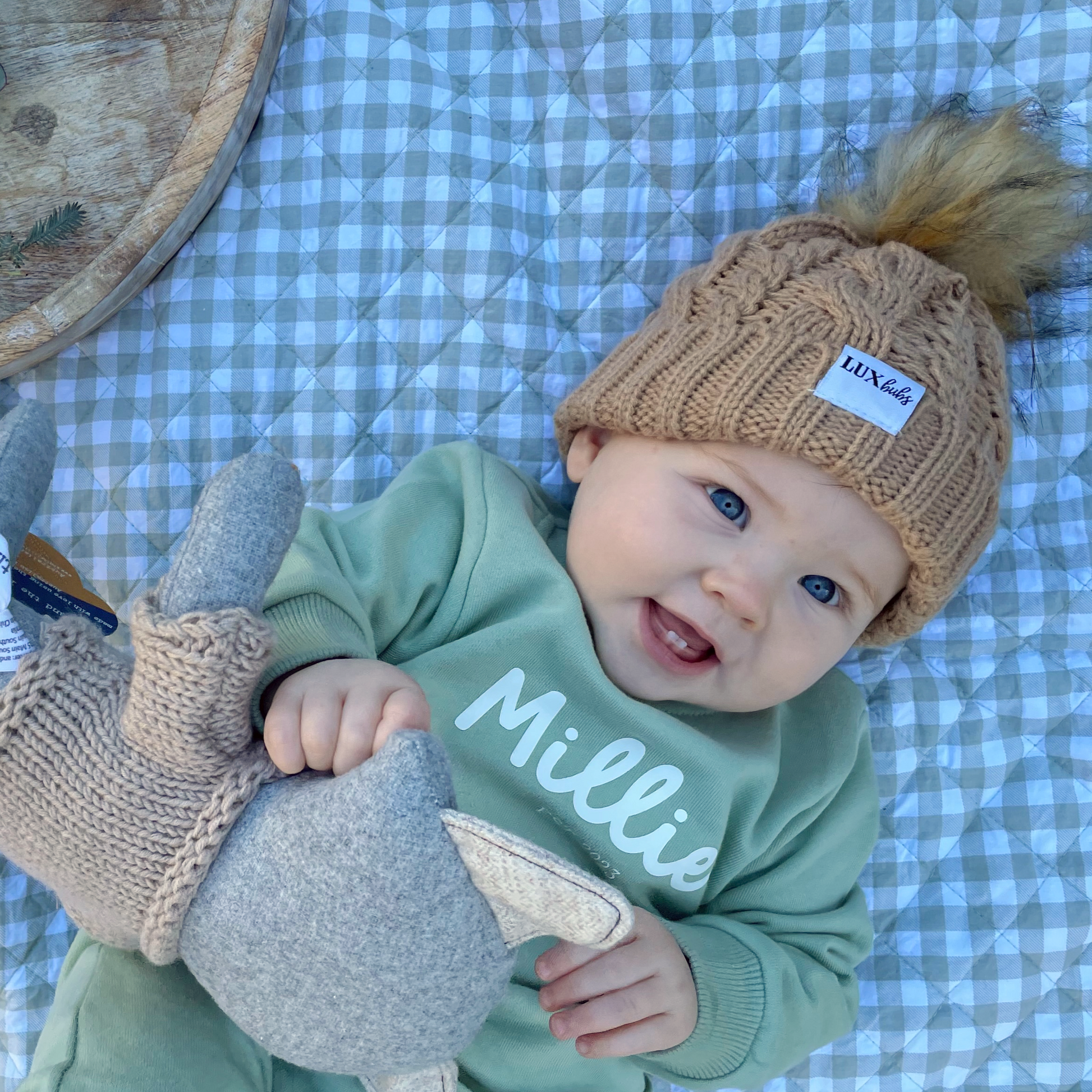 Personalised Baby Tracksuit (Pistachio) - Main Image