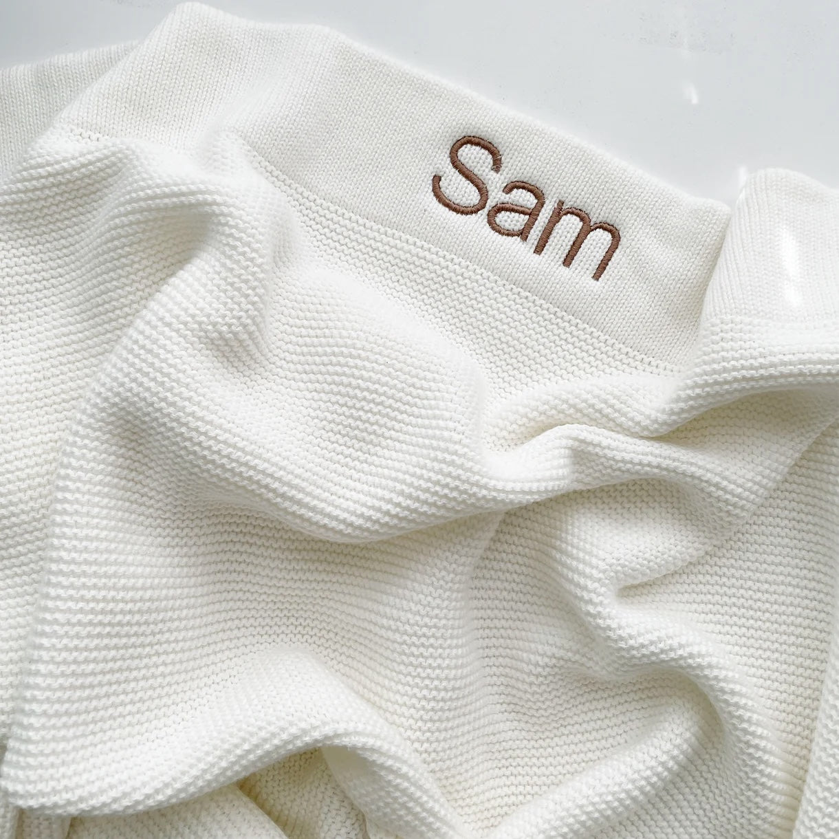 PREORDER//Milk White Personalised Blanket